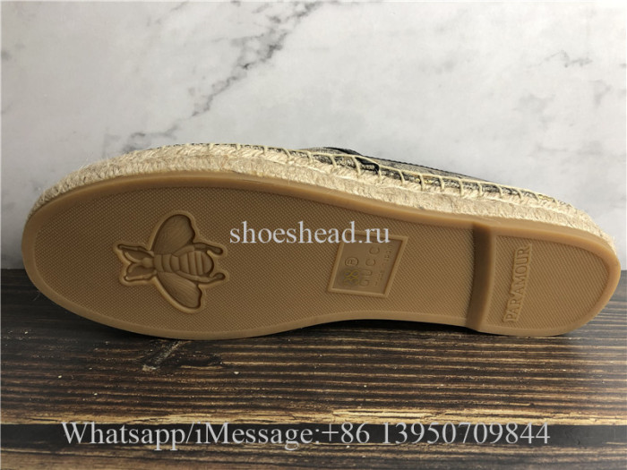 Gucci GG Supreme Bees Espadrille Shoes