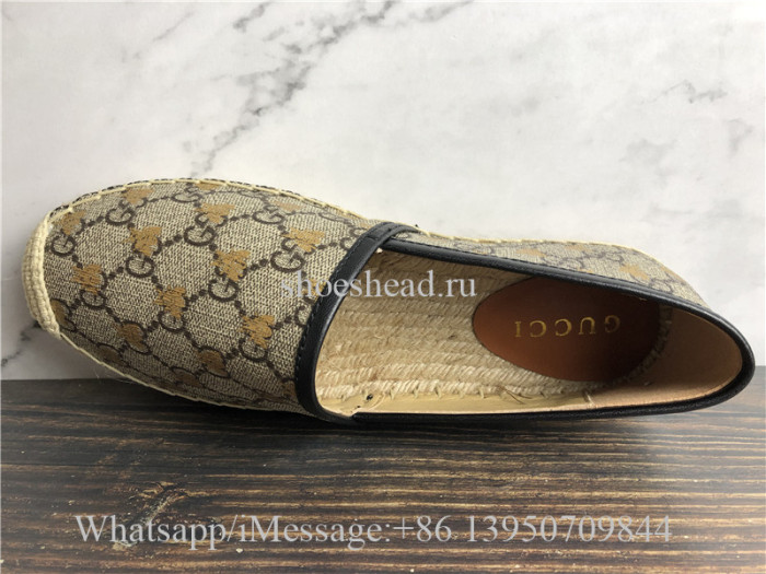 Gucci GG Supreme Bees Espadrille Shoes