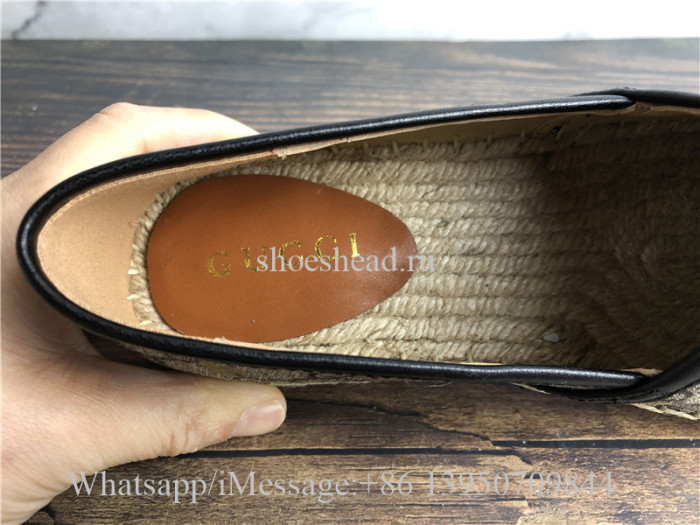 Gucci GG Supreme Bees Espadrille Shoes