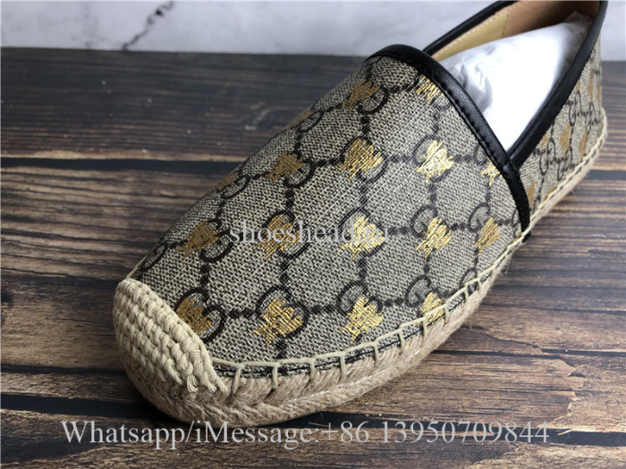 Gucci GG Supreme Bees Espadrille Shoes