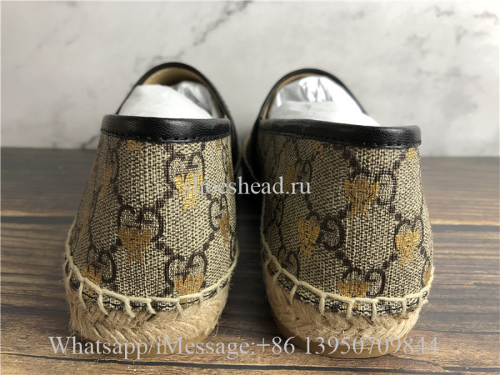 Gucci GG Supreme Bees Espadrille Shoes