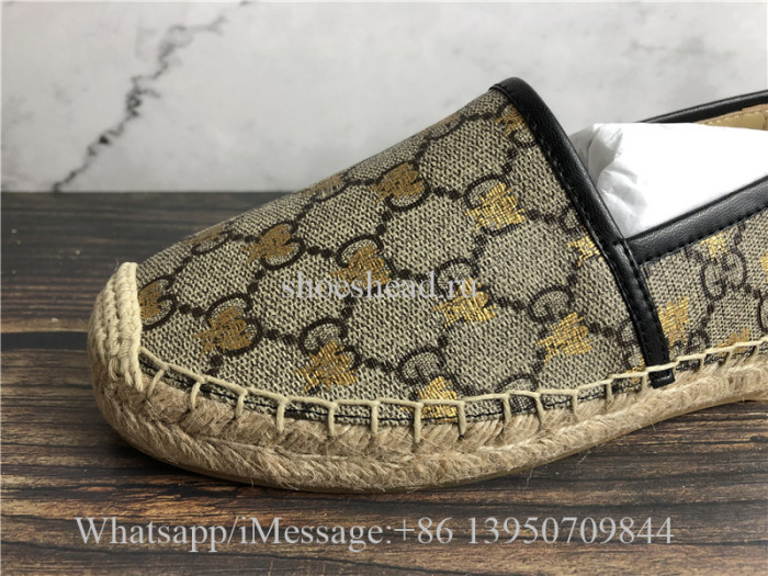 Gucci GG Supreme Bees Espadrille Shoes