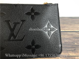 Original Louis Vuitton Neverfull MM Monogram Empreinte Leather Black Bag M45685