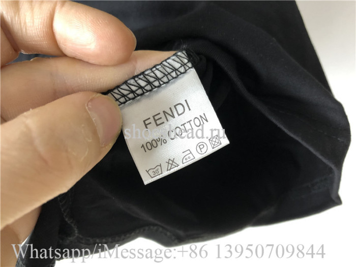 Fendi Black T-Shirt And Shorts