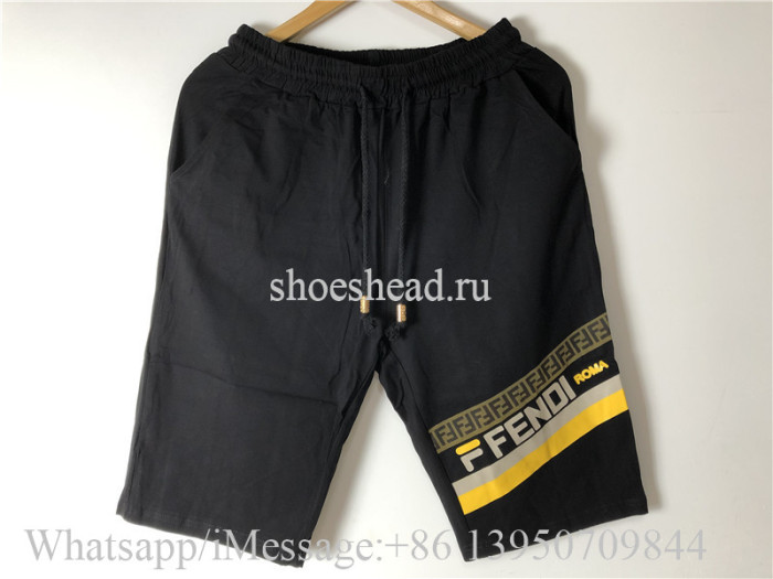 Fendi Black T-Shirt And Shorts