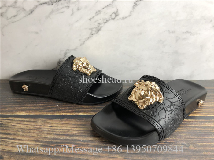 Versace Palazzo Pool Slides Black