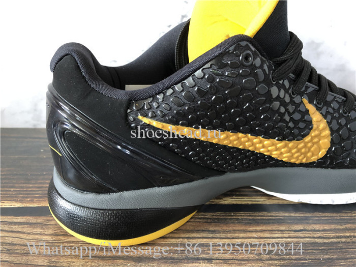 Nike Zoom Kobe 6 VI Black Del Sol