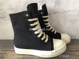 Rick Owens RO High Top Sneakers Canvas Black White