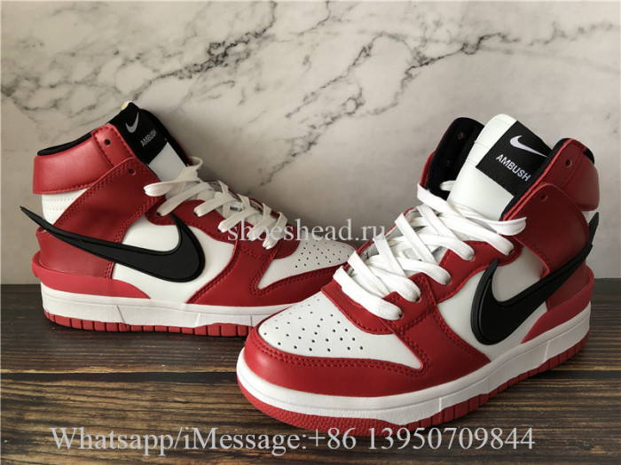 Ambush x Nike Dunk High Red White