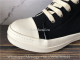 Rick Owens RO High Top Sneakers Canvas Black White