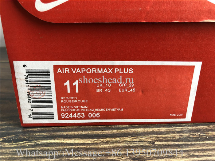 Nike Air VaporMax Plus Triple Red