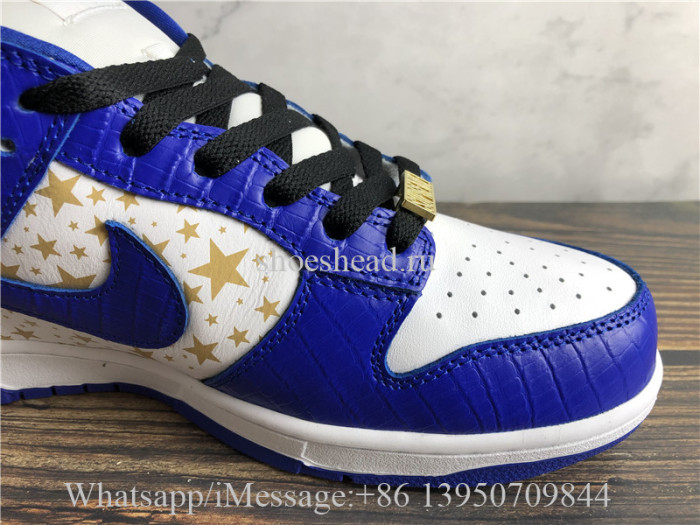 Supreme x Nike SB Dunk Low OG QS Stars Hyper Blue