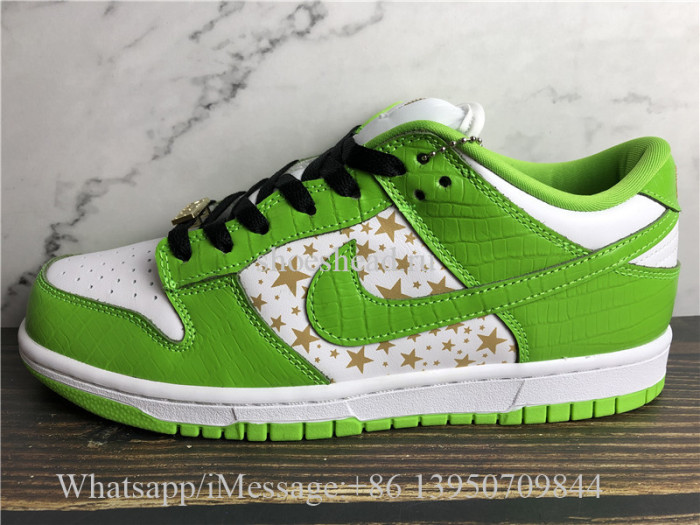 Nike SB Dunk Low Supreme Stars Mean Green