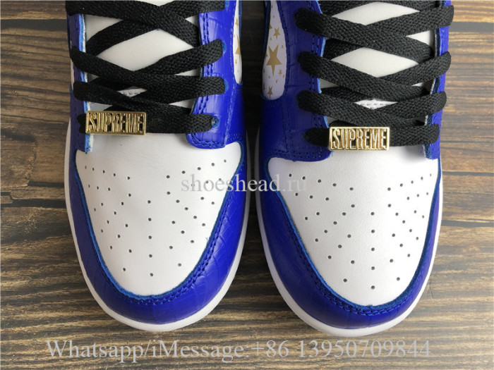 Supreme x Nike SB Dunk Low OG QS Stars Hyper Blue