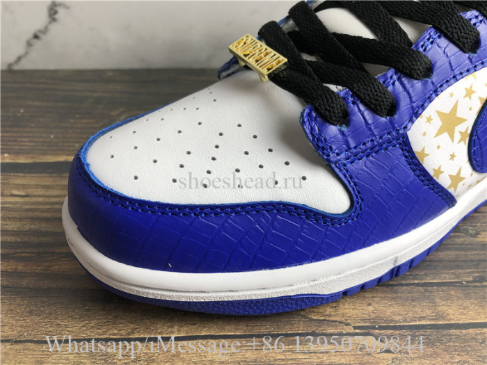 Supreme x Nike SB Dunk Low OG QS Stars Hyper Blue
