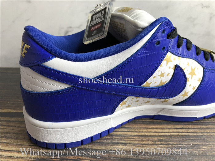 Supreme x Nike SB Dunk Low OG QS Stars Hyper Blue