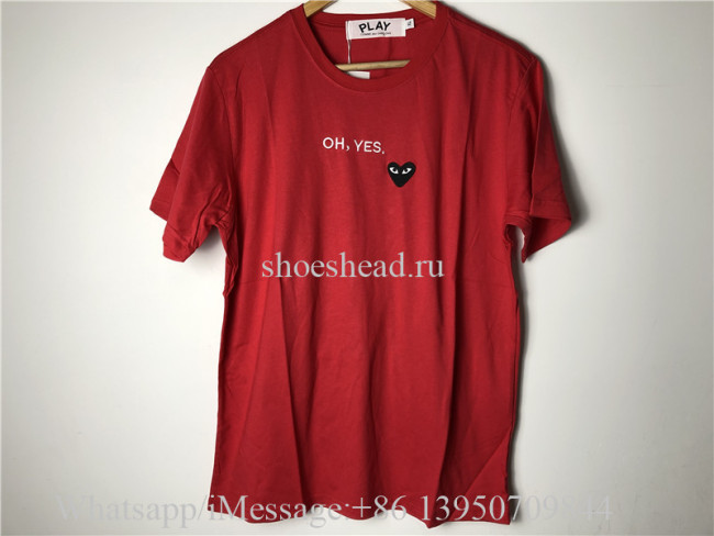 Comme Des Garcons Play Red Shirt