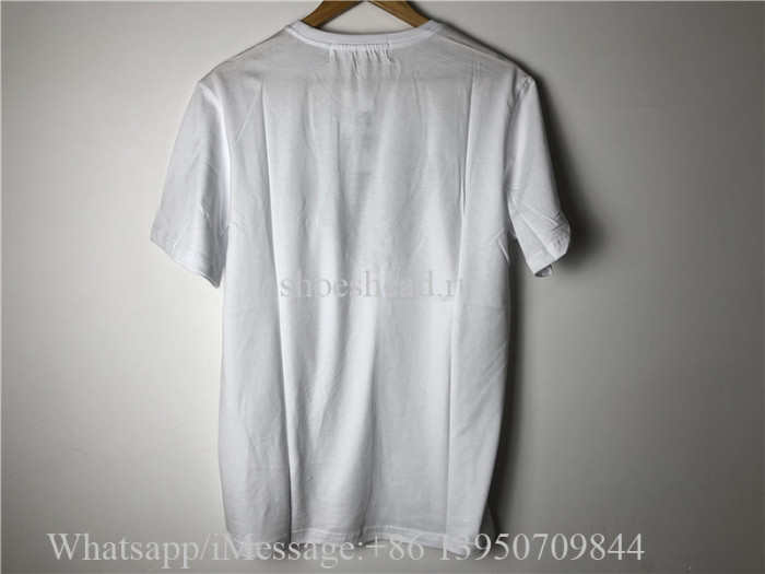 Comme Des Garcons Play Shirt White With Black Pattern