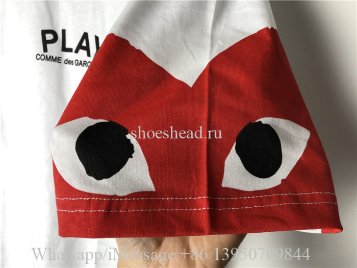Comme Des Garcons Play Shirt White