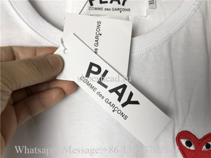 Comme Des Garcons Play Shirt With Camo Pattern
