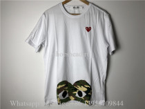 Comme Des Garcons Play Shirt With Camo Pattern