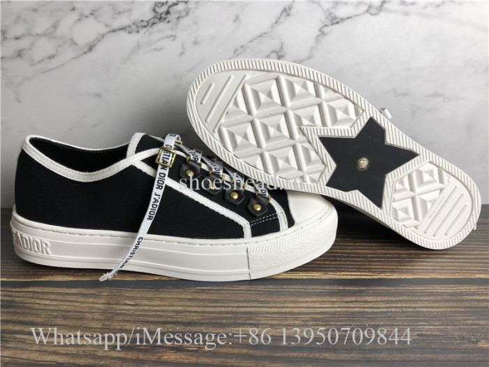 Christian Dior Black Cotton Canvas Sneaker