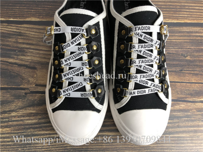 Christian Dior Black Cotton Canvas Sneaker