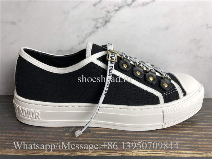 Christian Dior Black Cotton Canvas Sneaker