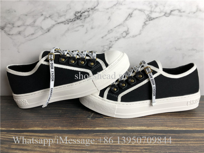 Christian Dior Black Cotton Canvas Sneaker