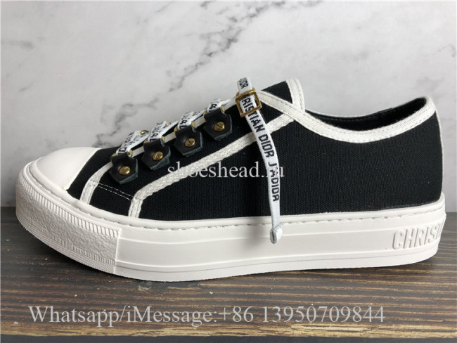 Christian Dior Black Cotton Canvas Sneaker