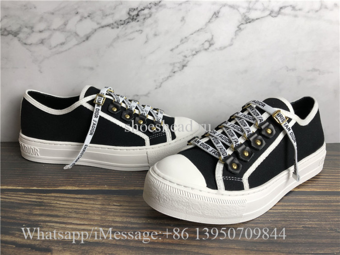 Christian Dior Black Cotton Canvas Sneaker