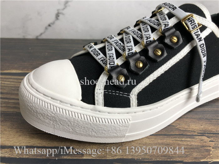 Christian Dior Black Cotton Canvas Sneaker