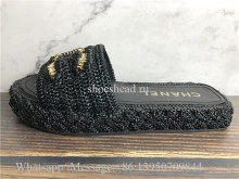 Chanel Cord Mules Cruise Slide