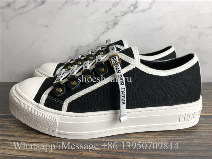Christian Dior Black Cotton Canvas Sneaker
