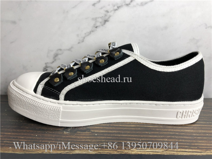 Christian Dior Black Cotton Canvas Sneaker