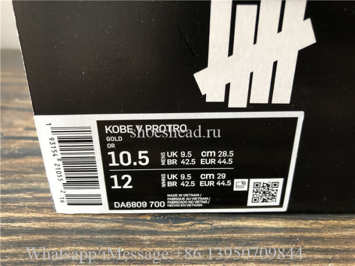 Undefeated xNike Zoom Kobe 5 Protro Hall of Fame