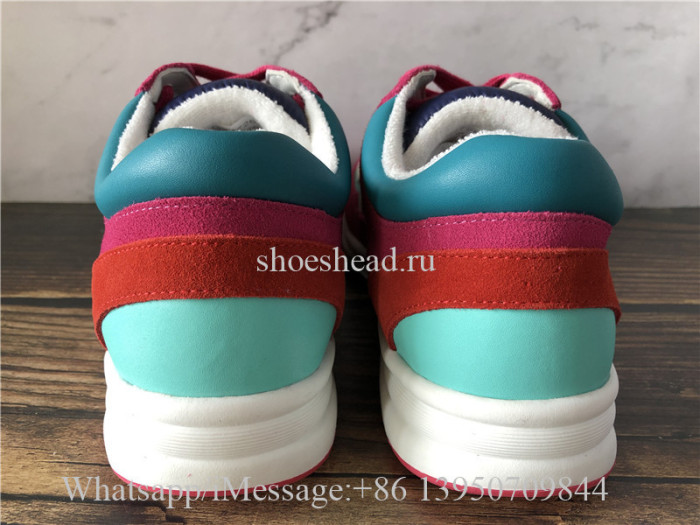 Chanel Low Top Trainer CC Suede Rose Red