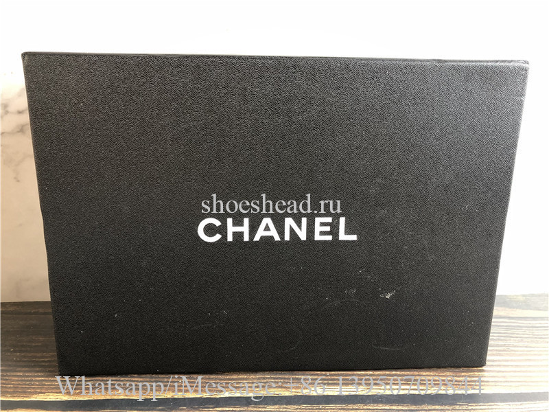 Chanel Casual Style Plain Leather Mules Logo Sandals White