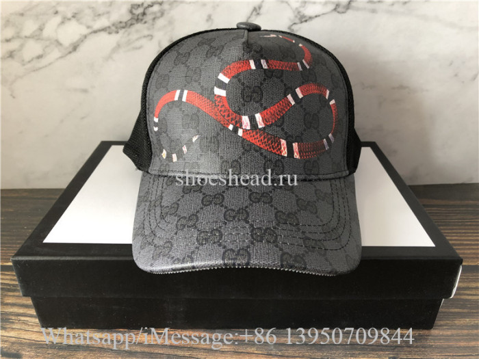 Gucci Supreme Snake Black Cap