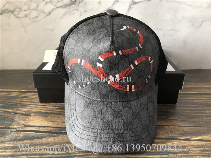 Gucci Supreme Snake Black Cap