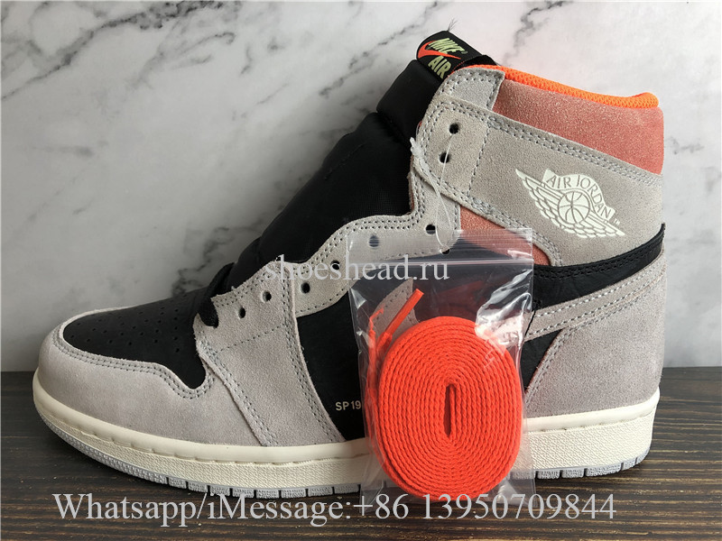 Air Jordan 1 Retro High Neutral Grey Hyper Crimson