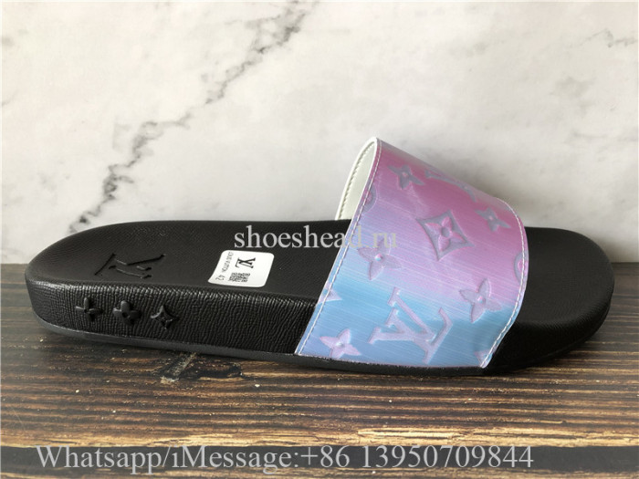 Louis Vuitton Waterfront Mule Prism Slides 3D Multicolor
