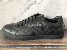 Fendi Embossed Leather Sneakers