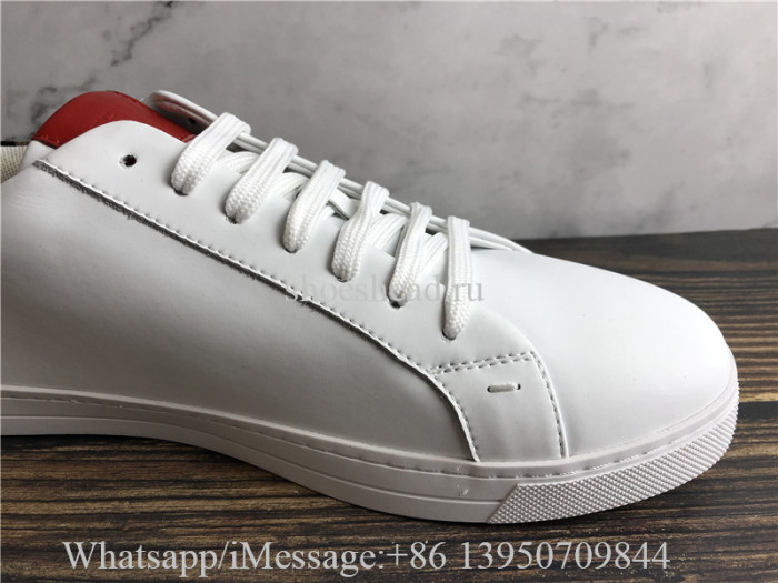 Fendi Low Top Sneakers In Leather And FF Fabric