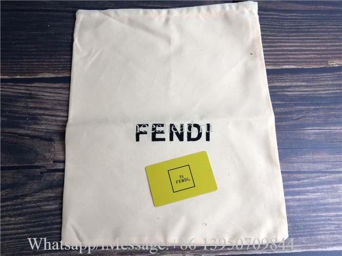 Fendi Low Top Sneakers In Leather And FF Fabric