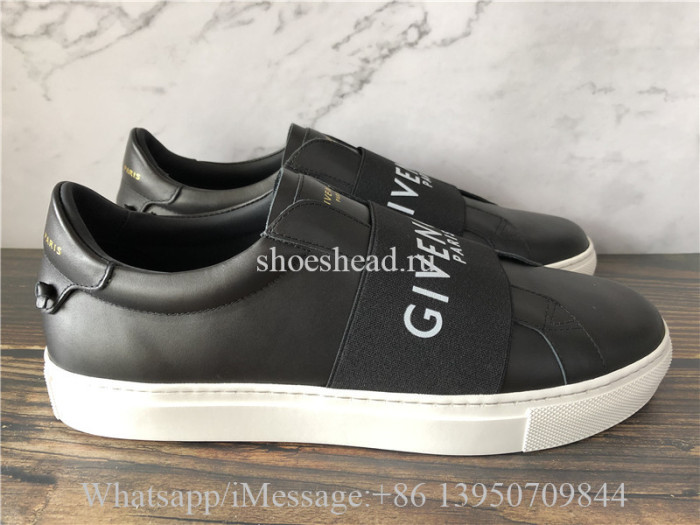 Super Quality Givenchy Elastic Skate Sneakers Rubber Leather PVC Black