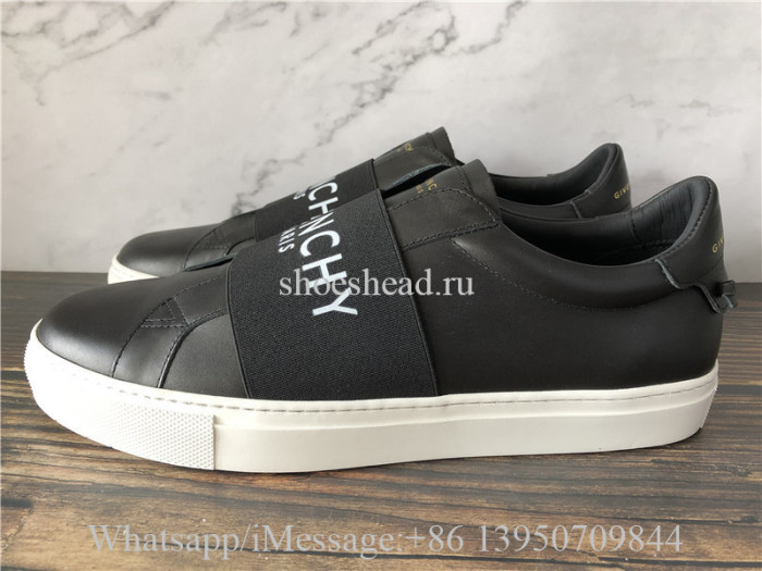 Super Quality Givenchy Elastic Skate Sneakers Rubber Leather PVC Black
