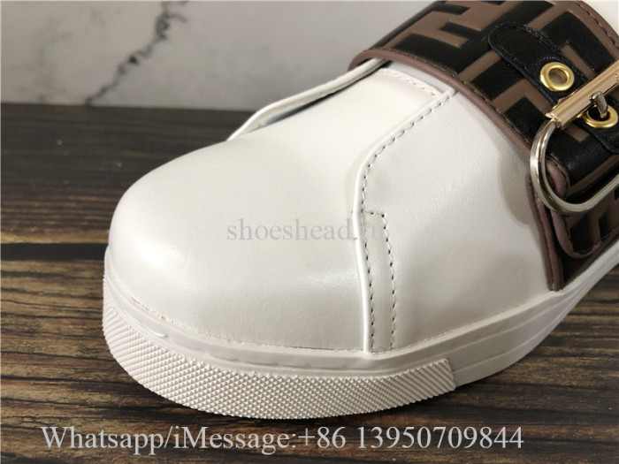 Fendi Signature White Leather Sneaker