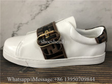 Fendi Signature White Leather Sneaker