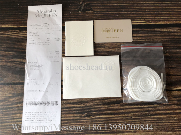 Super Quality Alexander McQueen Oversized Sneaker White Dark Grey Suede